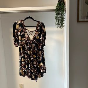 Free People Flower Printed Romper